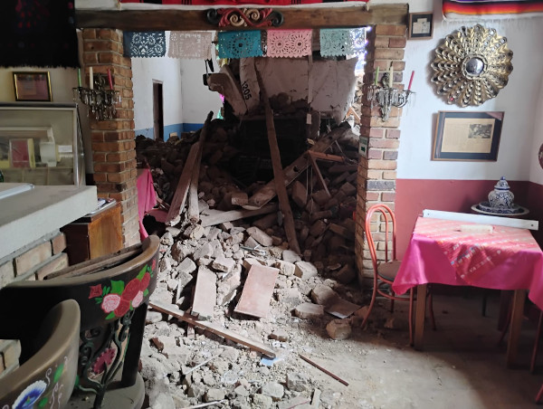 Accidente de carro de la basura en La Candelaria